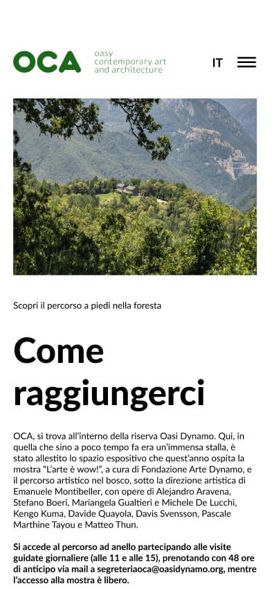 Oasy Contemporary Art and Architecture mobile screenshot